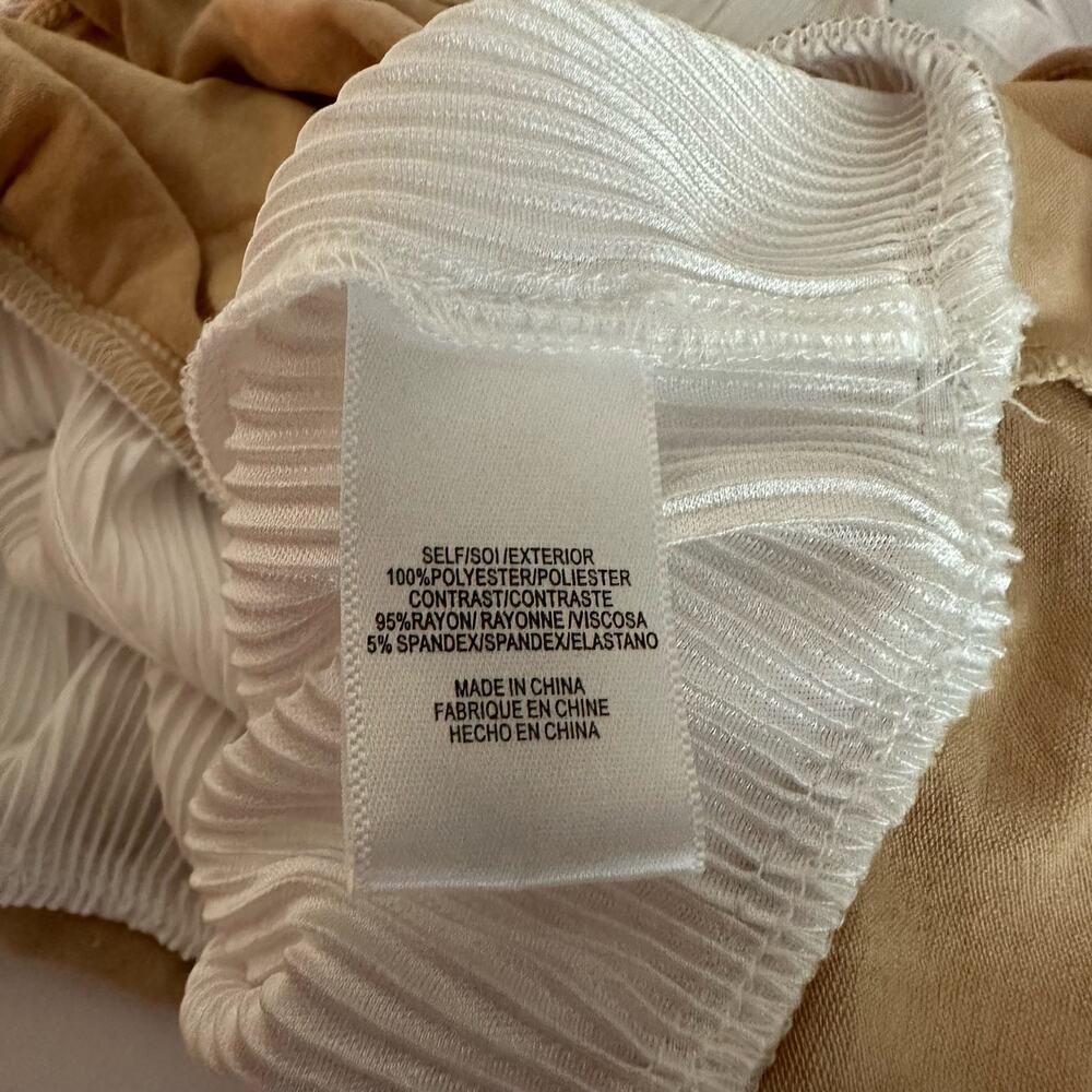 WAYF Women's Ivory Adjustable Strap Surplice Ribbed Cami Bodysuit Size Small - Picture 7 of 11